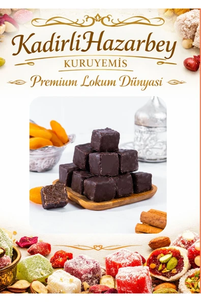 Bitter Çikolata Kaplı Kayısı Lokum 250 GR ürün görseli 1