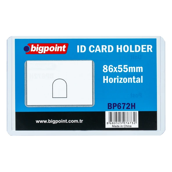 Bigpoint Kimlik, Ehliyet Kabı Şeffaf 86x55mm x 10 Adet ürün görseli 1