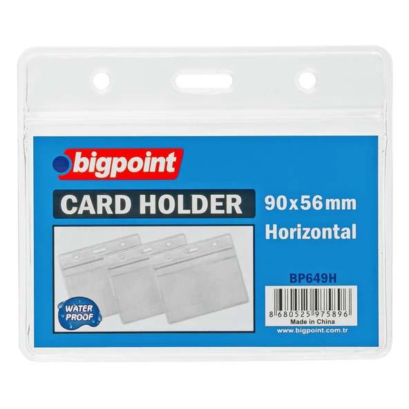 Bigpoint Kilitli Kart Poşeti Yatay 95x58mm x 10 Adet ürün görseli 1