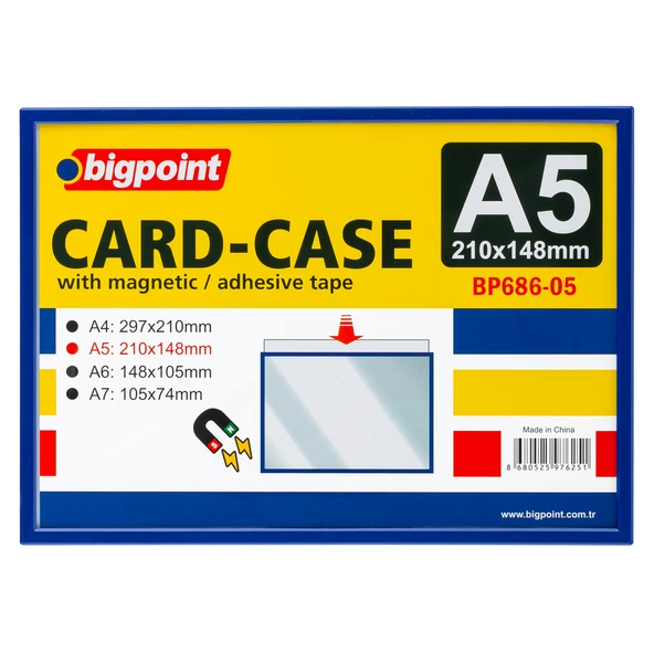Bigpoint A5 Mıknatıslı(Magnetic) Afiş Muhafaza Kabı x 5 Adet ürün görseli 1