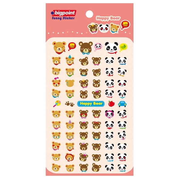 Bigpoint Sticker Mutlu Ayılar x 15 Adet ürün görseli 1