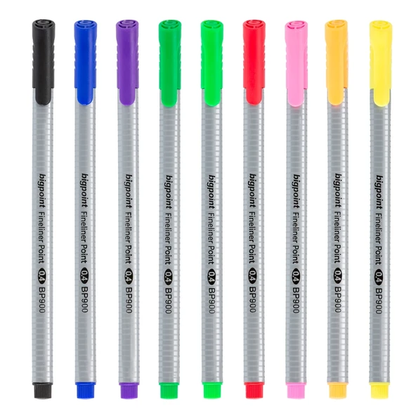 Bigpoint Fineliner Siyah x 10 Adet - Resim 3