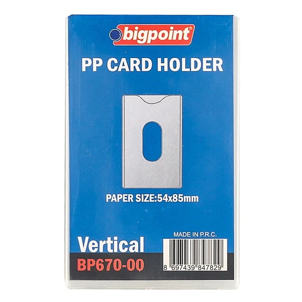 Bigpoint Kimlik, Ehliyet Kabı Yumuşak PP Şeffaf 86x54mm x 10 Adet ürün görseli 1