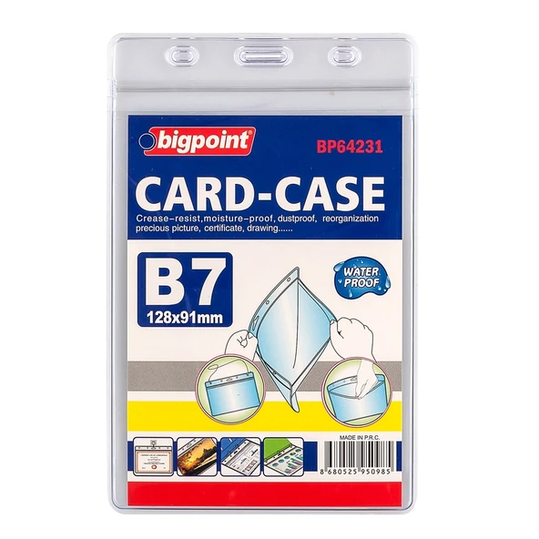 Bigpoint Kilitli Kart Poşeti Dikey B7 (91x128mm) x 10 Adet ürün görseli 1