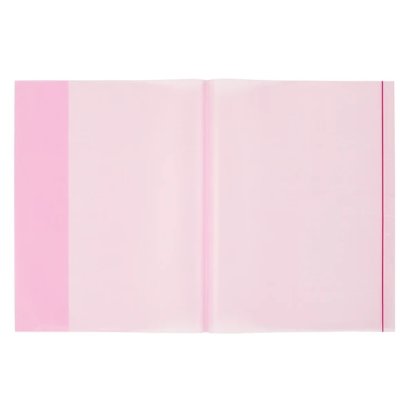 Bigpoint A4 Hazır Defter Kabı 5'li Paket Şeffaf Kırmızı x 20 Paket ürün görseli 1
