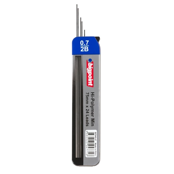 Bigpoint Kalem Ucu 0.7mm 2B 75mm 24'lü Tüp x 12 Tüp ürün görseli 1