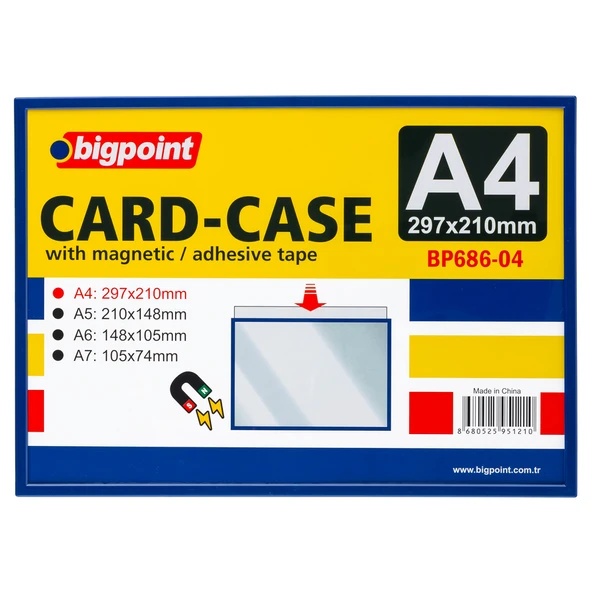 Bigpoint A4 Mıknatıslı(Magnetic) Afiş Muhafaza Kabı x 5 Adet ürün görseli 1