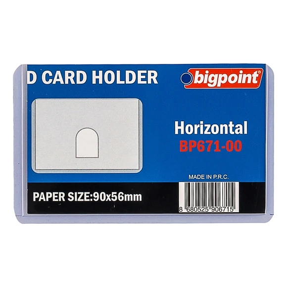 Bigpoint Kart Kabı Şeffaf 90x53mm x 10 Adet ürün görseli 1