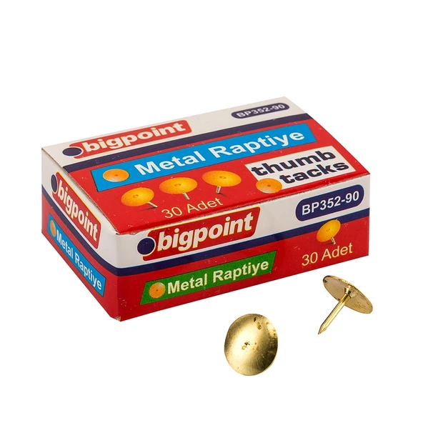 Bigpoint Raptiye Metal Sarı (Pirinç) x 10 Adet ürün görseli 1