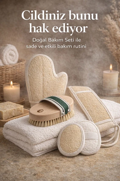 5 Parça Doğal Vücut & Yüz Bakım Seti Komple Yenileyici Paket ürün görseli 1