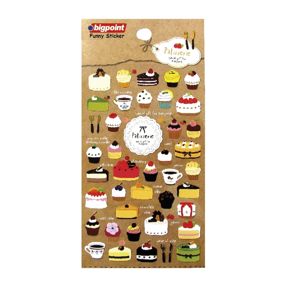 Bigpoint Sticker Yaldızlı Pastalar x 15 Adet ürün görseli 1