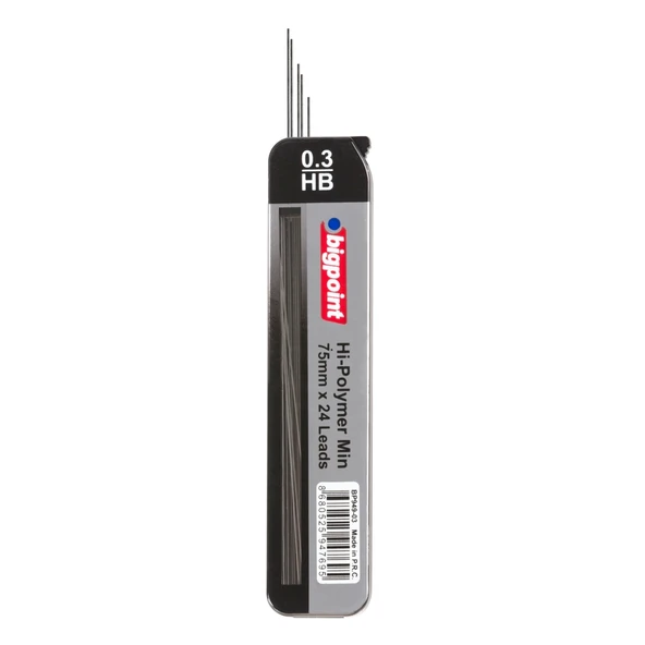 Bigpoint Kalem Ucu 0.3mm HB 75mm 24'lü Tüp x 12 Tüp ürün görseli 1