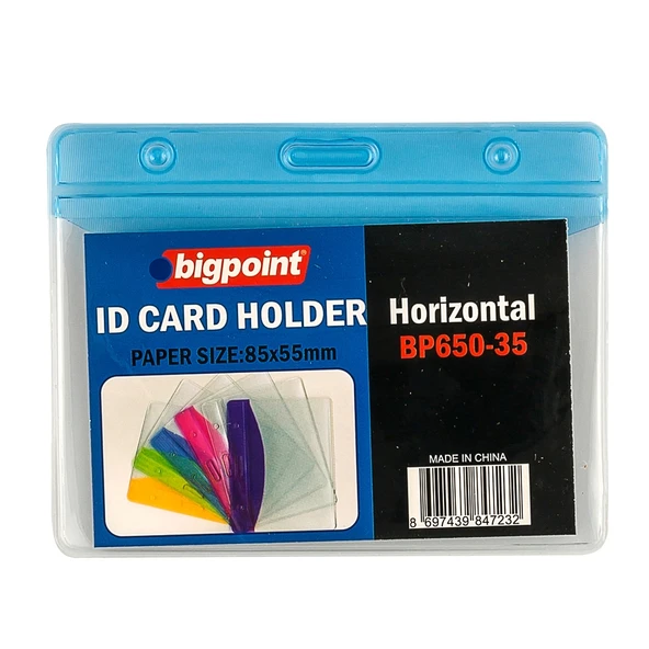 Bigpoint Korumalı Kart Poşeti Yatay Mavi 85x55mm x 10 Adet ürün görseli 1