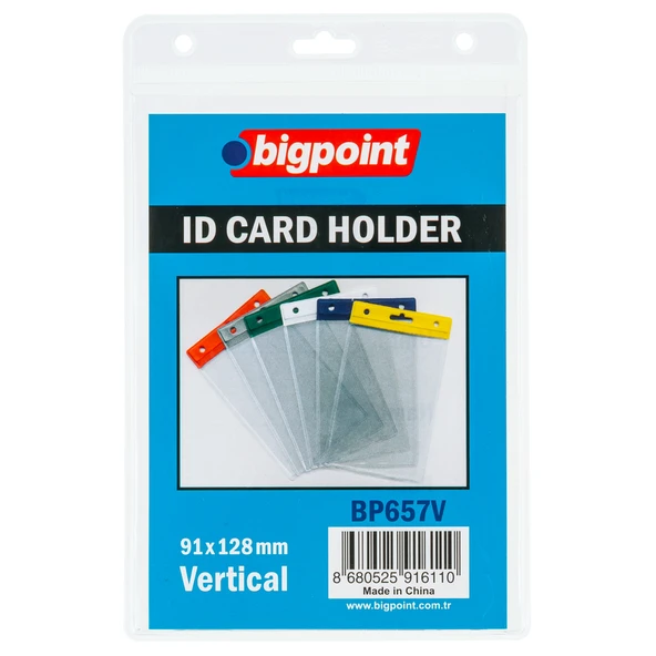 Bigpoint Kart Poşeti Dikey Şeffaf 91x128mm x 10 Adet ürün görseli 1