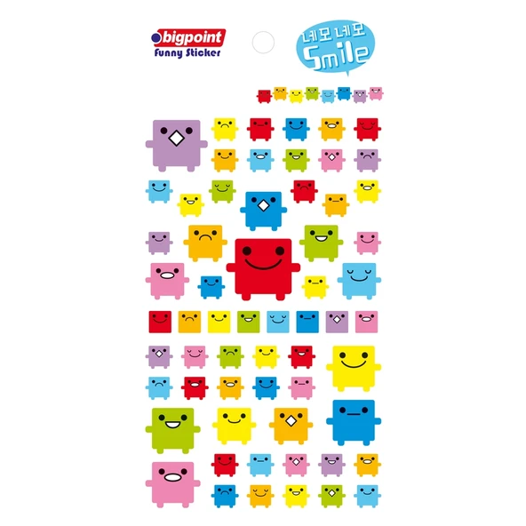 Bigpoint Sticker Robot Smile x 15 Adet ürün görseli 1