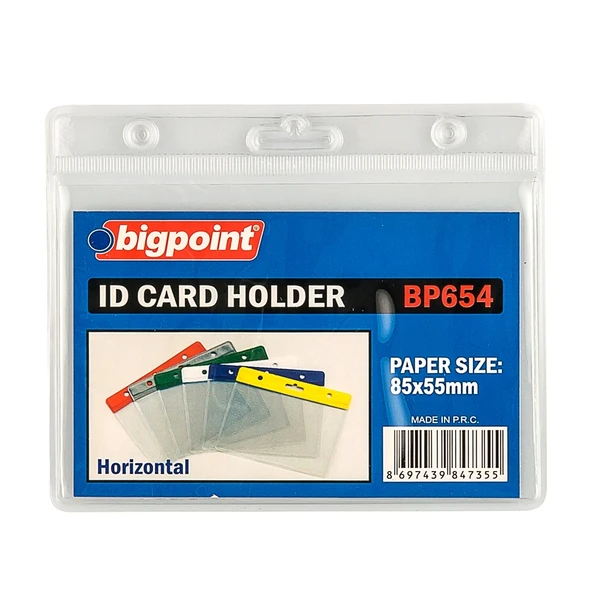 Bigpoint Kart Poşeti Yatay Şeffaf 85x55mm x 10 Adet ürün görseli 1