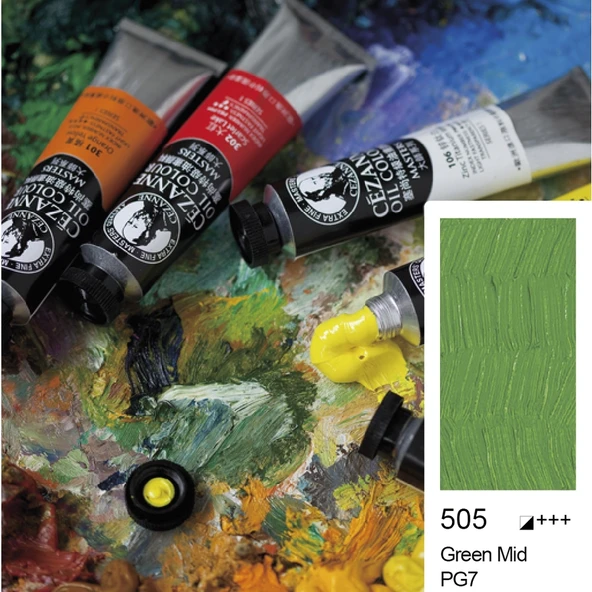 Bigpoint Cezanne Extra Fine Yağlı Boya 45 ml Green Mid 505 x 6 Adet ürün görseli 1