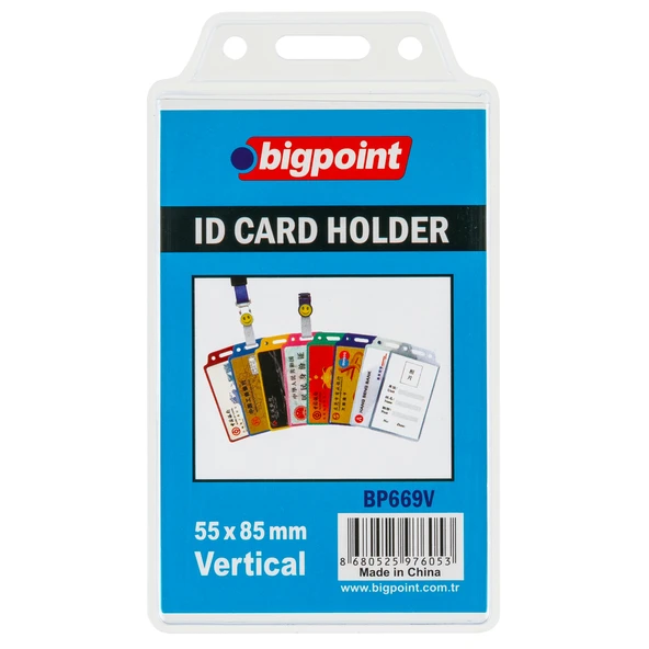 Bigpoint Kart Poşeti Dikey Şeffaf 55x85mm x 10 Adet ürün görseli 1