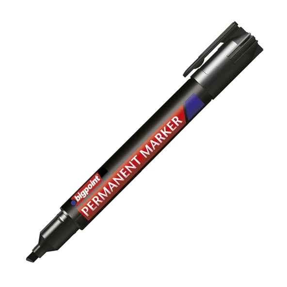 Bigpoint Permanent Markör Kesik Uç Siyah x 12 Adet ürün görseli 1