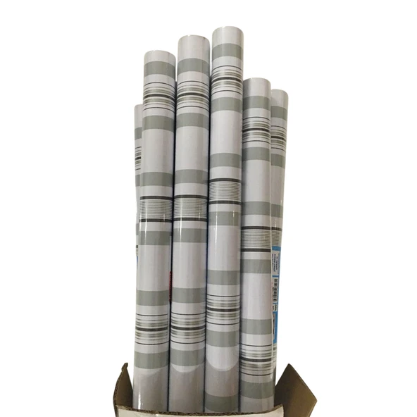 Bigpoint Yapışkanlı Folyo 2m Çizgili Desen No:100 x 12 Rulo ürün görseli 1