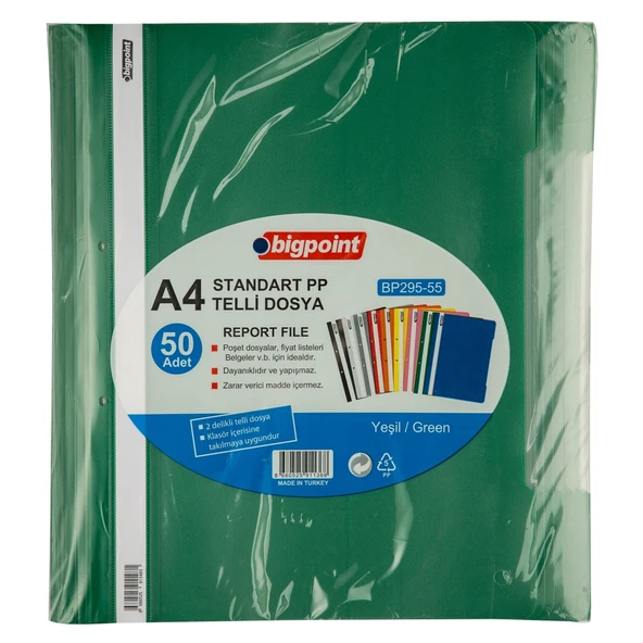 Bigpoint Telli Dosya Yeşil x 50 Adet - Resim 2