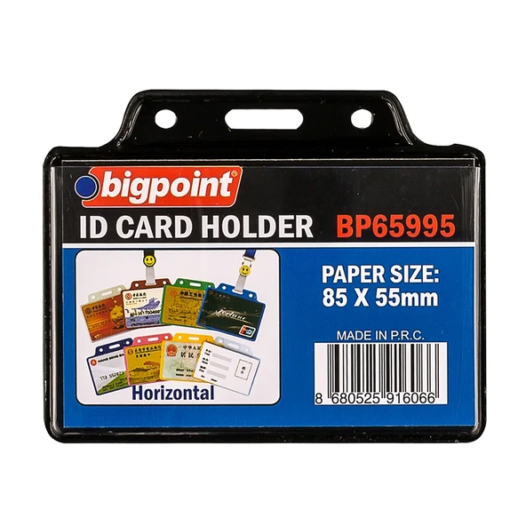 Bigpoint Kart Poşeti Yatay Siyah 85x55mm x 10 Adet ürün görseli 1
