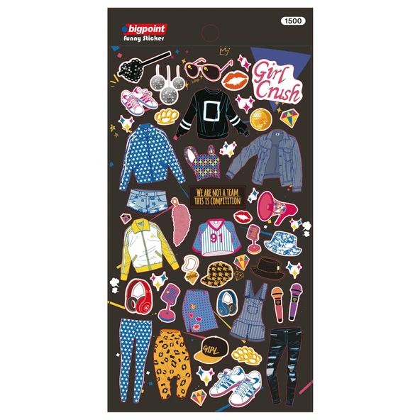 Bigpoint Sticker Kız Kıyafetleri Giydir x 15 Adet ürün görseli 1