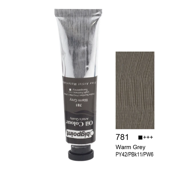 Bigpoint Yağlı Boya 45 ml Warm Grey 781 x 6 Adet ürün görseli 1