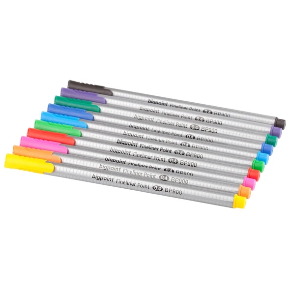 Bigpoint Fineliner Açık Mavi x 10 Adet - Resim 4