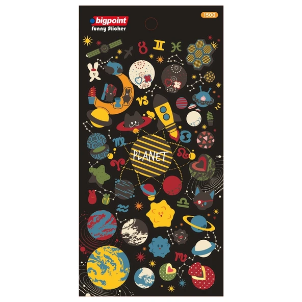 Bigpoint Sticker Gezegenler x 15 Adet ürün görseli 1