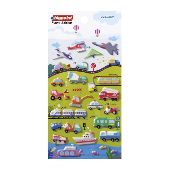 Bigpoint Sticker Karışık Araçlar x 15 Adet ürün görseli 1