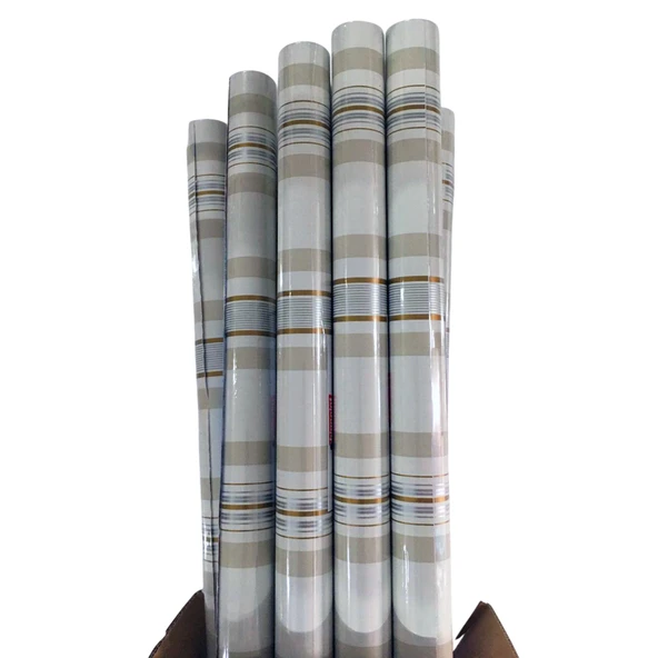 Bigpoint Yapışkanlı Folyo 2m Çizgili Desen No:102 x 12 Rulo ürün görseli 1