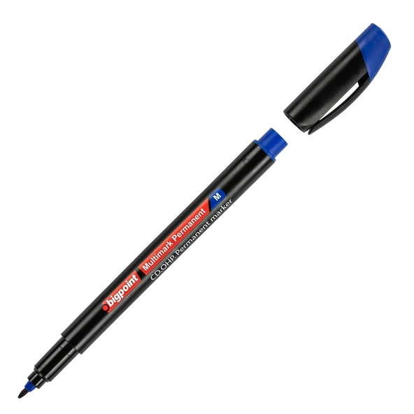 Bigpoint OHP Permanent (Asetat) Kalem M Mavi x 12 Adet ürün görseli 1