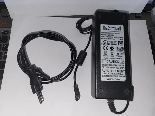 24VDC 5A 200Wa Switchmode Power Supply with 24 volt ŞARJ ADAPTÖR ürün görseli 1