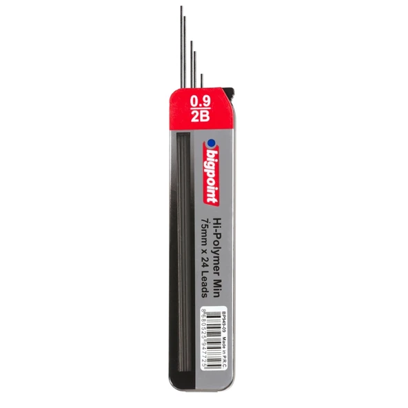 Bigpoint Kalem Ucu 0.9mm 2B 75mm 24'lü Tüp x 12 Tüp ürün görseli 1