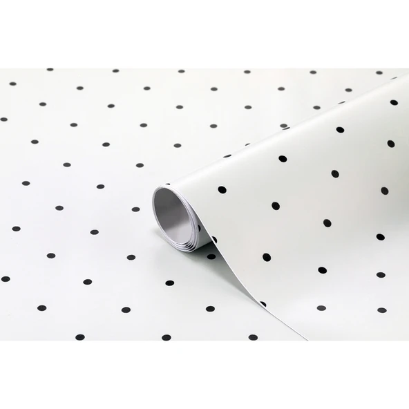 Bigpoint Yapışkanlı Folyo 2m Puantiye Desen No:50A x 12 Rulo ürün görseli 1