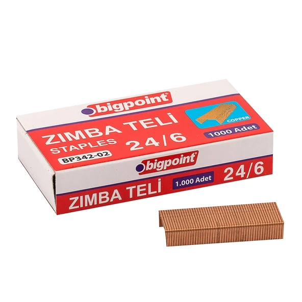 Bigpoint Zımba Teli No:24/6 Sarı x 10 Adet ürün görseli 1