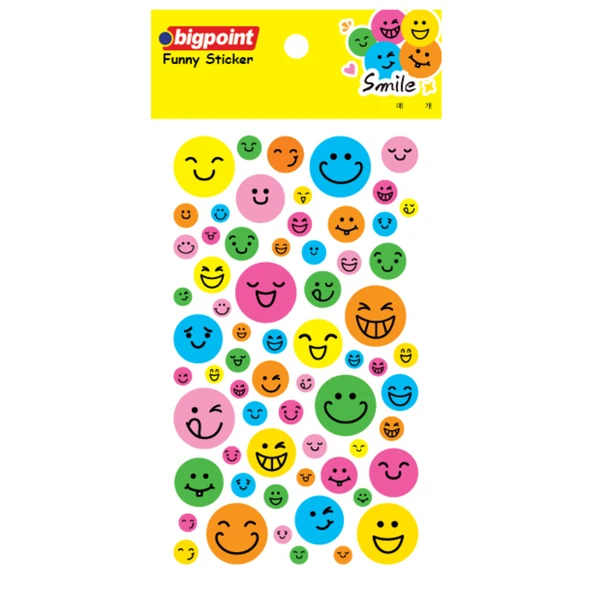Bigpoint Sticker Hologram Smile x 15 Adet ürün görseli 1