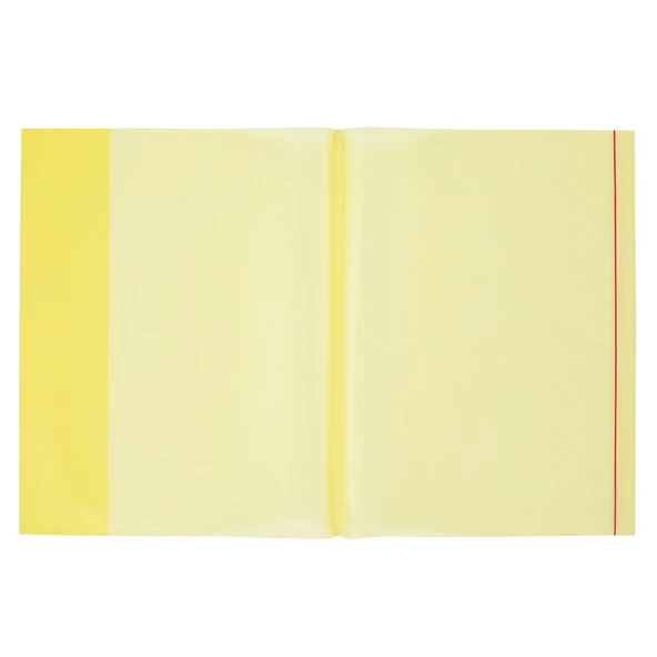 Bigpoint A4 Hazır Defter Kabı 5'li Paket Şeffaf Sarı x 20 Paket ürün görseli 1