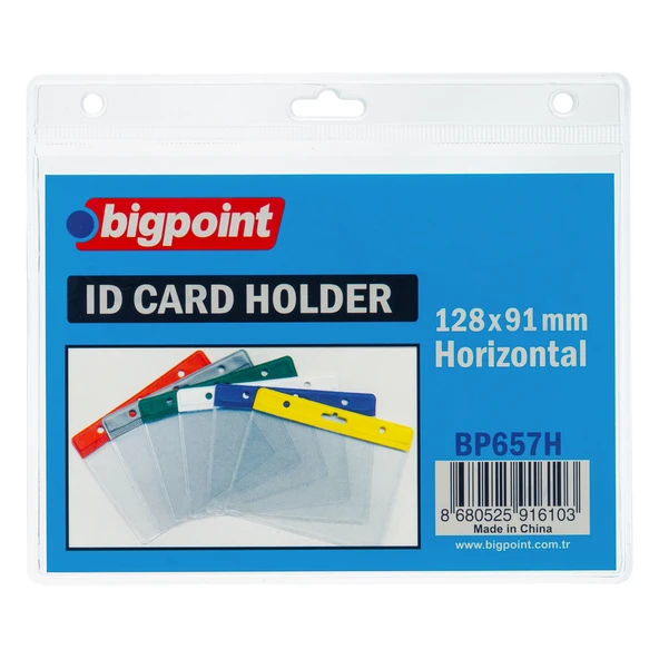 Bigpoint Kart Poşeti Yatay Şeffaf 128x91mm x 10 Adet ürün görseli 1