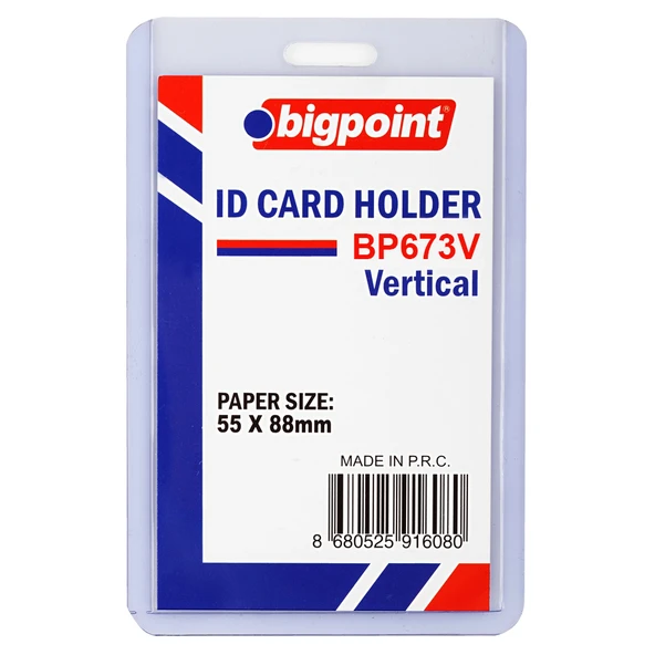 Bigpoint Kart Kabı Dikey Şeffaf 55x88mm x 10 Adet ürün görseli 1