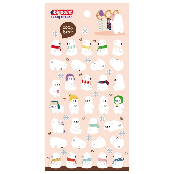 Bigpoint Sticker Kutup Ayıları x 15 Adet ürün görseli 1