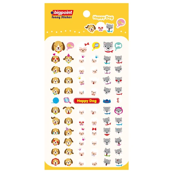 Bigpoint Sticker Mutlu Köpekler x 15 Adet ürün görseli 1