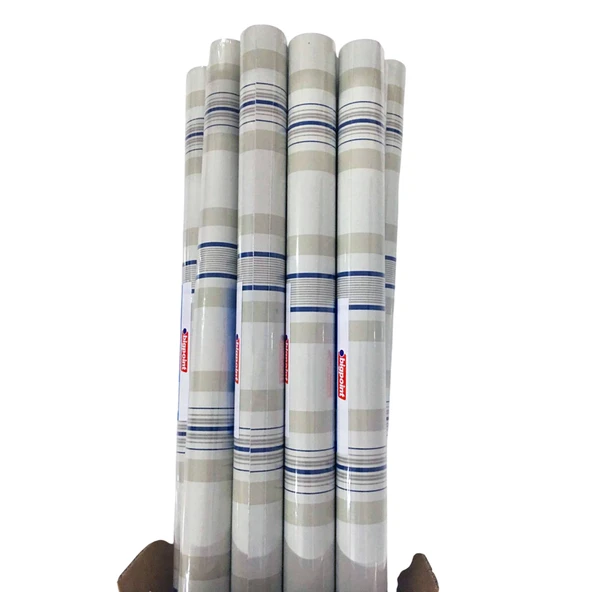 Bigpoint Yapışkanlı Folyo 2m Çizgili Desen No:103 x 12 Rulo ürün görseli 1