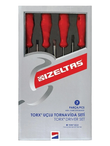 TORX UÇLU TORNAVİDA SETİ 7 PARÇA ürün görseli 1