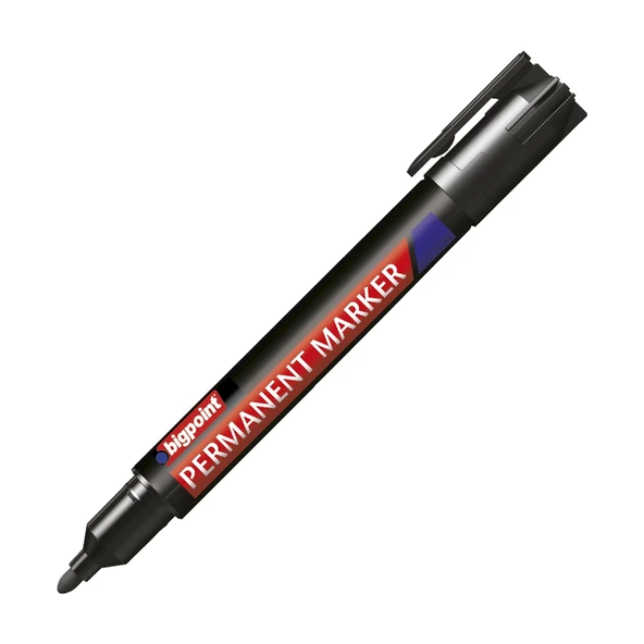 Bigpoint Permanent Markör Yuvarlak Uç Siyah x 12 Adet ürün görseli 1