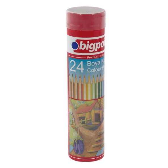 Bigpoint Metal Tüpde Kuru Boya Kalemi 24 Renk x 12 Adet ürün görseli 1