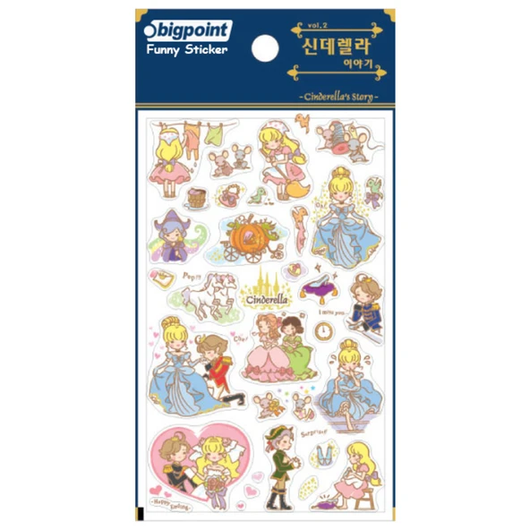 Bigpoint Sticker Cinderella's Story x 15 Adet ürün görseli 1