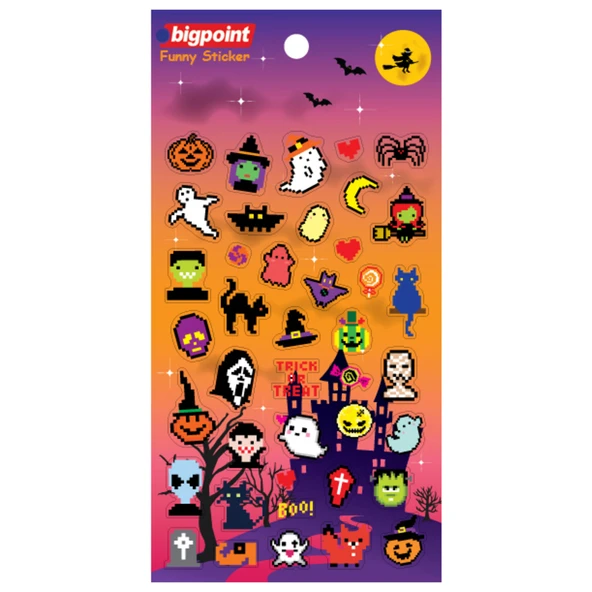 Bigpoint Sticker Piksel Cadılar Bayramı x 15 Adet ürün görseli 1