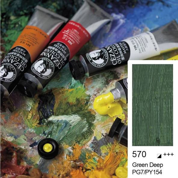Bigpoint Cezanne Extra Fine Yağlı Boya 45 ml Green Deep 570 x 6 Adet ürün görseli 1